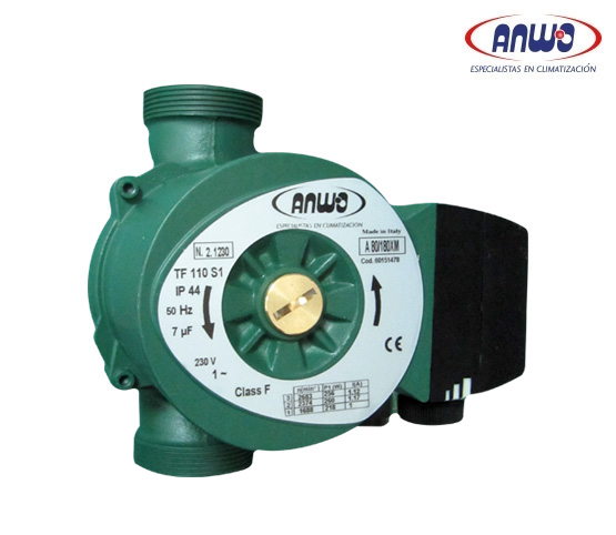 BOMBA ANWO CIRCULADORA ROTOR HUMEDO A 80/180 XM