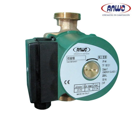 BOMBA ANWO CIRCULADORA ROTOR HUMEDO VS 65/150