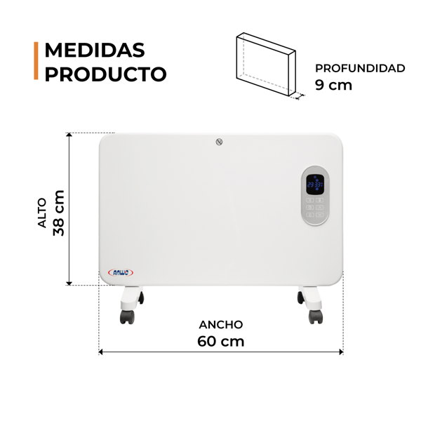 PANEL ELÉCTRICO ANWO HOM1000PWF 1000W C/WIFI