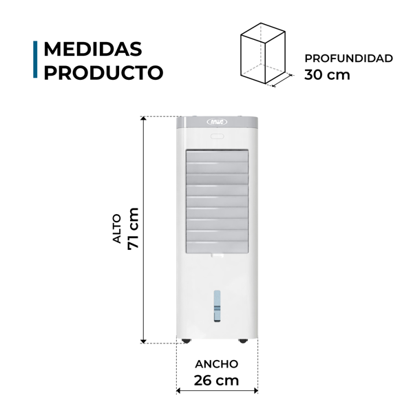 ENFRIADOR DE AIRE ANWO COOL BREEZE WI-FI