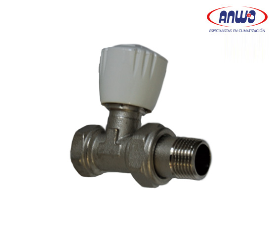 KIT VALVULA RECTA 1/2 DOB.REG+ UNION RECTA C/REGULACIÓN EURO PARA CU