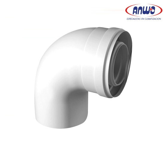 CODO COAXIAL 90º (80/125) BAXI CONDENSACION 50-70 kW