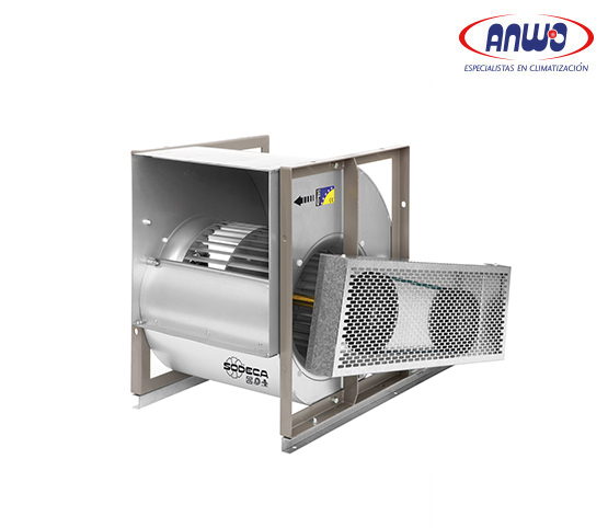 VENTILADOR CENTRIFUGO DOBLE ASP CON ALABE HACIA DELANTE A TRANSMISION MOTOR 2HP 380V