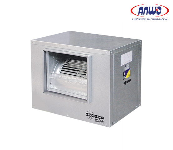 CENTRIFUGO DWDI EN CABINA ALABE CURVADO HACIA DELANTE MOTOR DIRECTO 220V 6POLOS QMAX 4900M3H