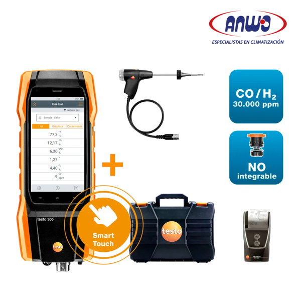 ANALIZADOR DE COMBUSTION TESTO 300 (CON IMPRESORA). SET 3