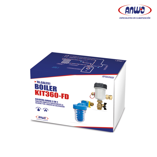KIT TRATAMIENTO DE AGUA CALDERA ANWO 2 EN 1