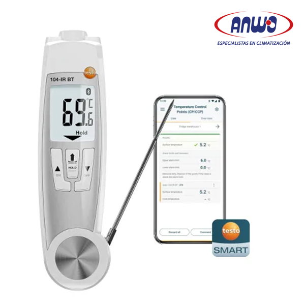 TESTO 104-IR- TERMOMETRO INFRARROJO Y PUNZON CON CONEXIÓN APP TESTO SMART