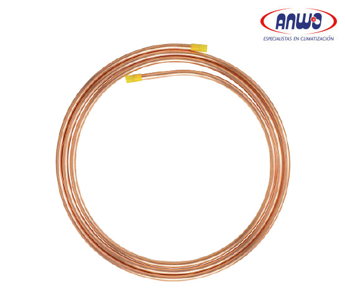  TUBERIA ACR ASTM B-280 6,35mm FLEX ROLLO 15 MTS (1/4 ) 