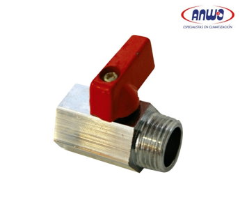  MINI VALV.BOLA DZR HI-HE 1/2   ROJA  