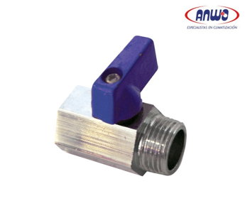  MINI VALV.BOLA DZR HI-HE 1/2   AZUL  