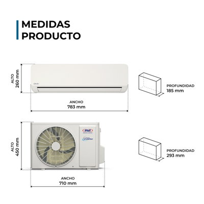 (HASTA AGOTAR STOCK, USAR COD: GES9ECOFLOW-N) EAA. MURO ECOFLOW FRIO/CALOR 9.000 BTUH R32 INVERTER WIFI