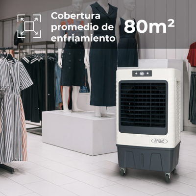 ENFRIADOR EVAPORATIVO PORTATIL COMERCIAL 8.000MCH