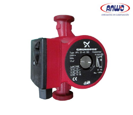 BOMBA GRUNDFOS CIRCULADORA ROTOR HUMEDO UPS 25-50 130