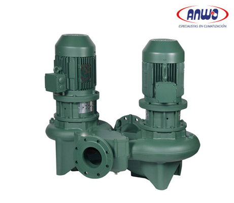 BOMBA DAB DE CIRCULACION GEMELAS EN LINEA DCM 40/380 T