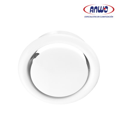 VALVULAS DE DISCO DE AIRE METALICAS PARA DISTRIBUCION DE AIRE EN TECHO O PARED DIAMETRO 100MM