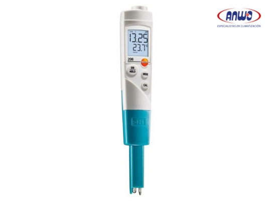 PHMETRO PARA LIQUIDOS (INCLUYE BUFFER 4 Y 7) TESTO 206