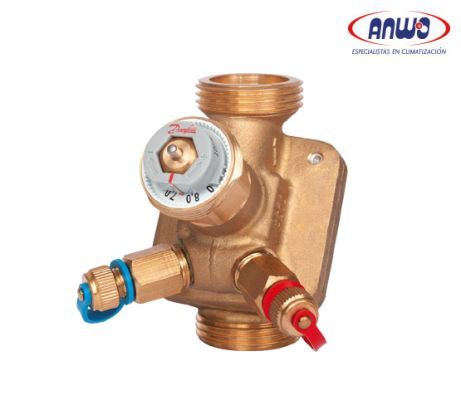 VALVULA DE EQUILIBRIO HIDRAULICO AB-QM CON TOMAS DE PRESION, DN25, 340-1700 L/H, G 1¼ 