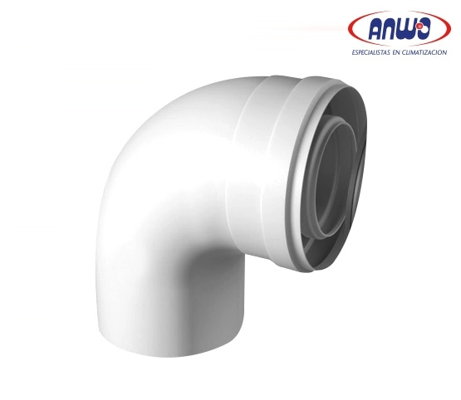 CODO COAXIAL 87° DUOTEC 60/100