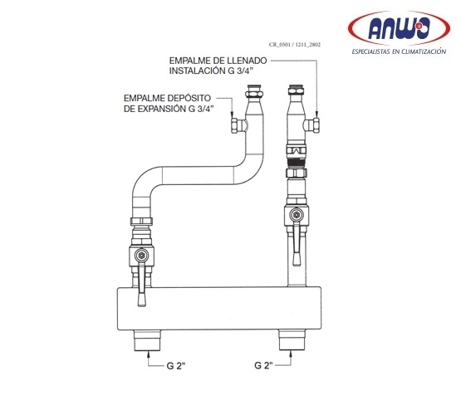 KIT INDIVIDUAL CON SEPARADOR HIDRAULICO DUO-TEC MP 50-70 kW