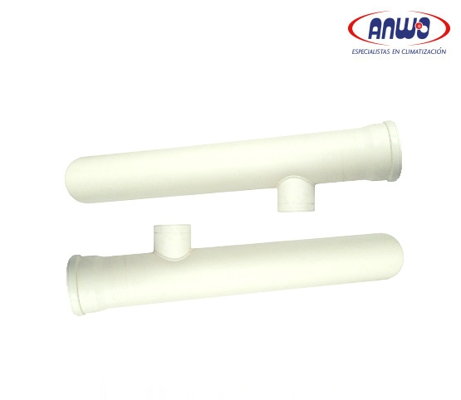 COLECTOR PP HUMOS PARA 2 CALDERAS Ø200 LUNA/POWER