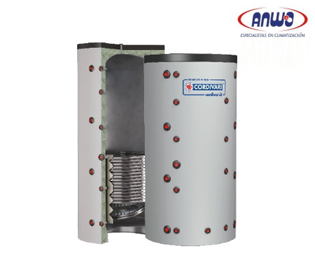 ESTANQUE DE INERCIA 1000LTS UN SERPENTIN