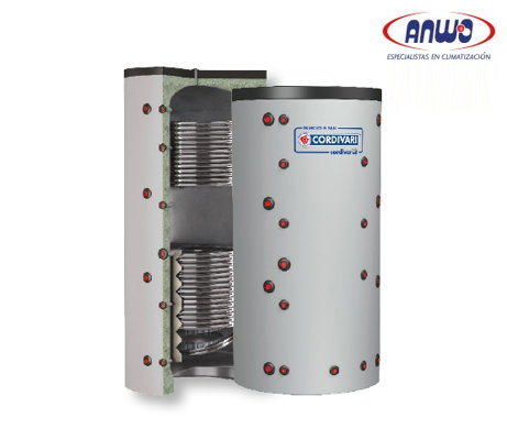 ESTANQUE DE INERCIA 1000LTS DOBLE SERPENTIN