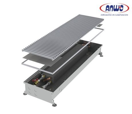 CONVECTOR PISO 30X300 REJILLA ALUMINIO DARK BRONZE