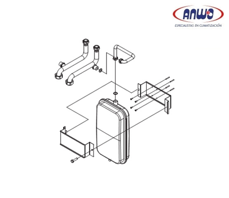 KIT VASO DE EXPANSION 10LT LUNA DUO TEC MP