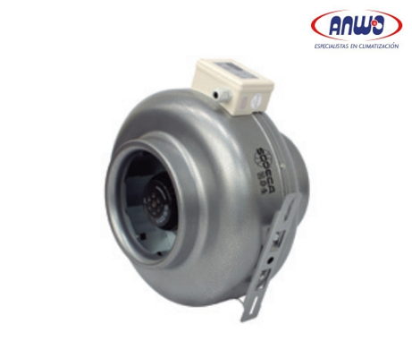 EXTRACTOR CIRCULAR EN LINEA PARA CONDUCTO CON MOTOR IP54 0,157KW 38dB(A)