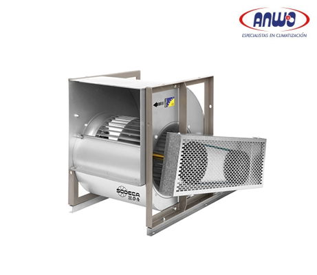 VENTILADOR CENTRIFUGO DOBLE ASP CON ALABE HACIA DELANTE A TRANSMISION MOTOR 2HP 380V