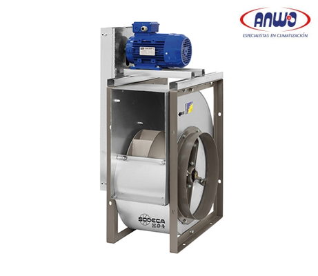 VENTILADOR CENTRÍFUGO TURBINA 500 SIMPLE ASPIRACION ALABE ATRASADO CON TRANSMISION - 380V-7.5HP