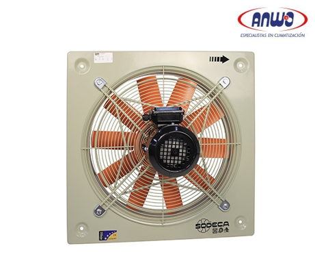 HELICOIDAL MURAL HELICE DE PLASTICO CON REJILLA PROTECCION EN SUCCION MOTOR 220V QMAX 6315M3H