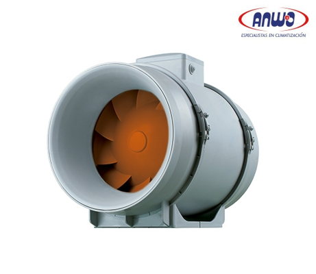 VENTILADOR EN LINEA CIRCULAR DE 2 VELOCIDADES DIAMETRO 160MM 2450 RPM MOTOR 220V QMAX 521M3H