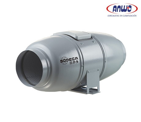 HELICOCENTRIFUGO PARA CONDUCTO 100MM BAJO NIVEL SONORO CON RODAMIENTO A BOLAS MOTOR 2 VELOCIDADES