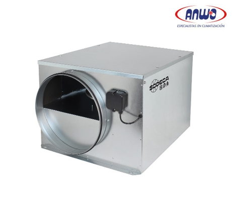EXTRACTOR CENTRIFUGO EN LINEA BAJO NIVEL DE RUIDO CONEXIÓN 200MM 220V 1400 RPM QMAX 770M3H