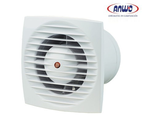EXTRACTOR DE AIRE PARA BAÑO ANWO-ANDES 100 12V LUZ PILOTO 12 VOLT (NO INCLUYE TRANSFORMADOR)