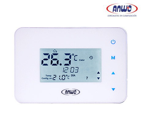 TERMOSTATO AMBIENTAL DE CALEFACCION SMART ANWO ATI PROGRAMABLE
