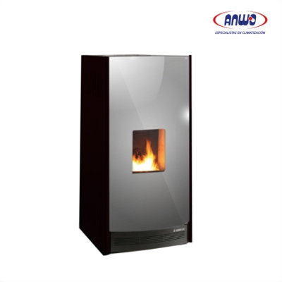 TERMOESTUFA PELLET LIONE 20KW NEGRA