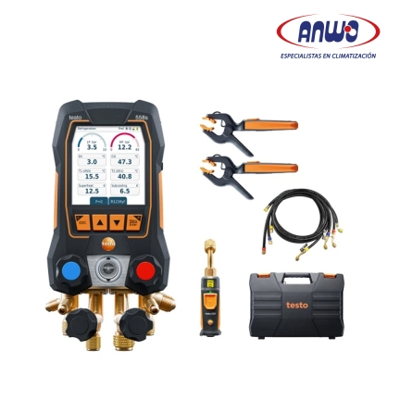 TESTO 558s - MANIFOLD SMART/TACTIL CON SENSORES INALAMBRICOS DE TEMPERATURA ,VACIO Y MANGUERAS