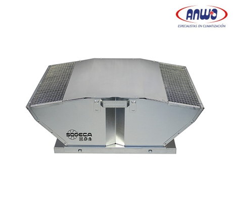  EXTRACTOR CENTRIF TEJADO DESC VERTICAL ALAB A REACCION MOTOR IP54 T° MAX 50°C 43dB(A) 0,17KW 220V  