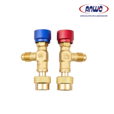 VALVULAS DE CARGA REFRIGERANTE 1/4  Y 5/16 SAE